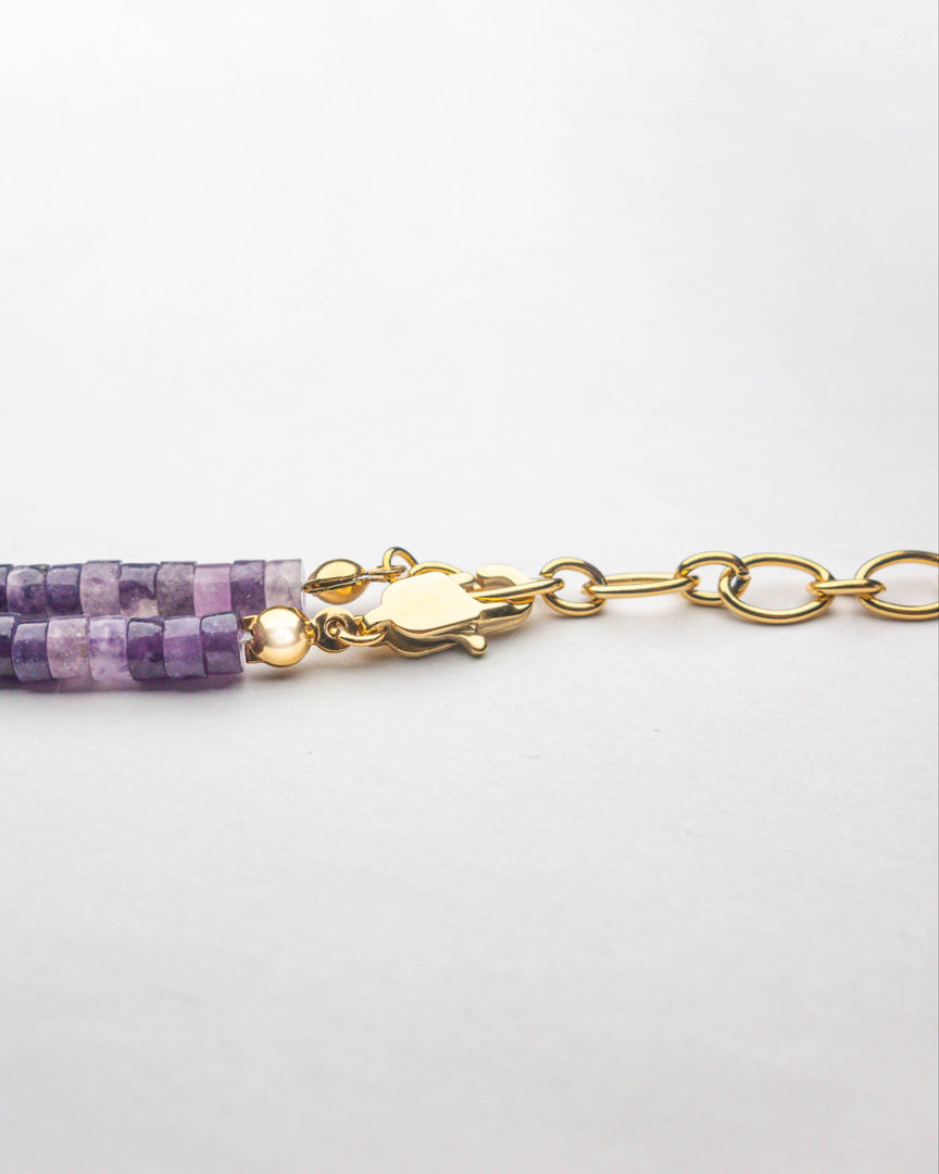 Purple Charoite Stone Necklace