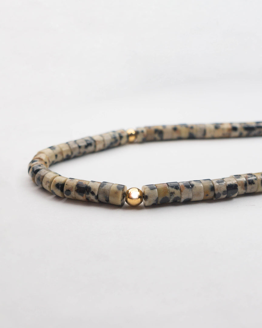 Dalmatian Jasper Stone Necklace