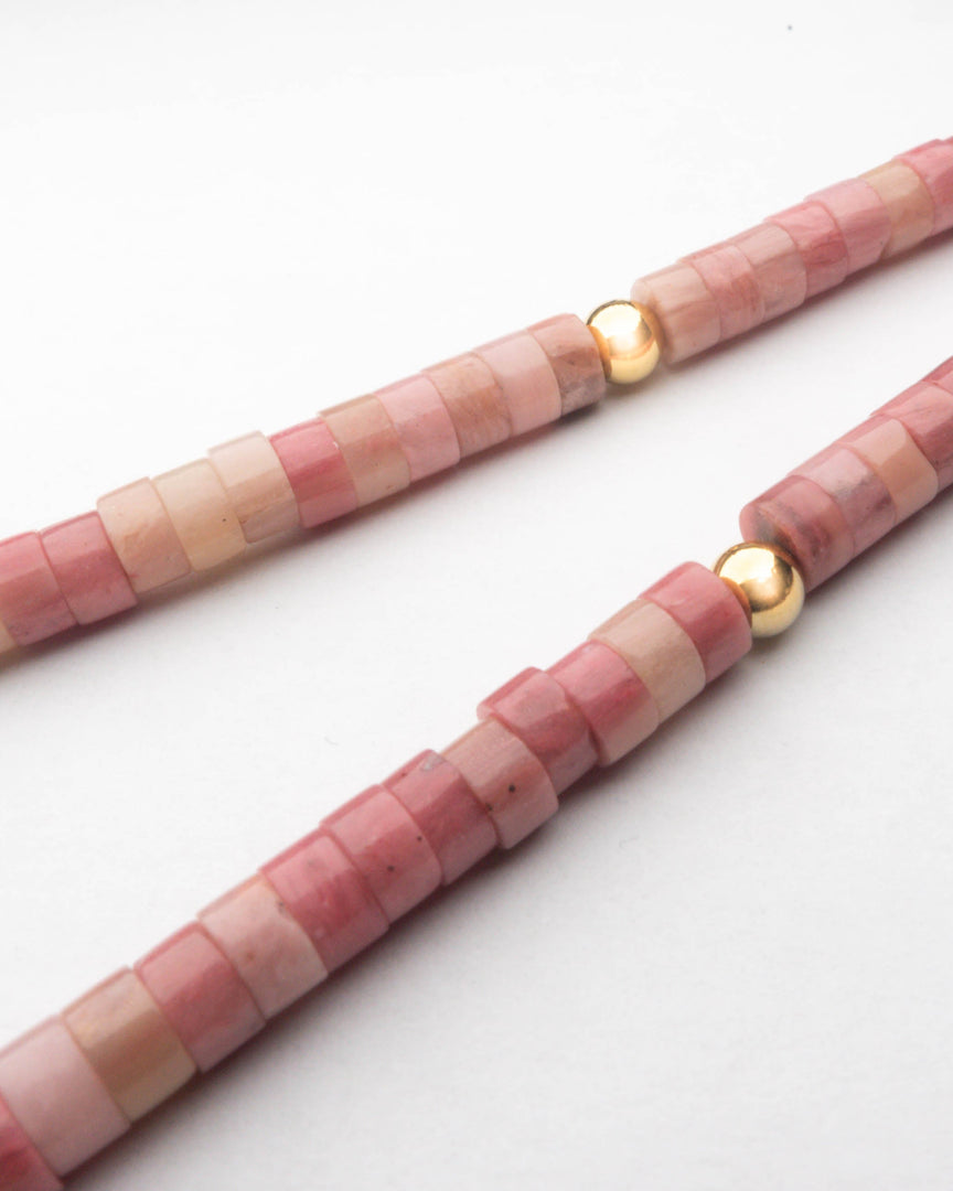 Pink Jade Stone Necklace