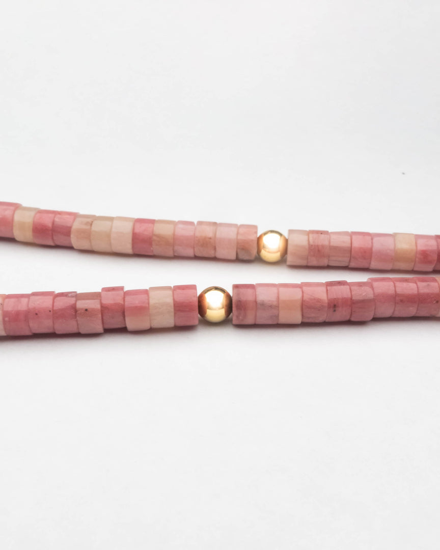 Pink Jade Stone Necklace