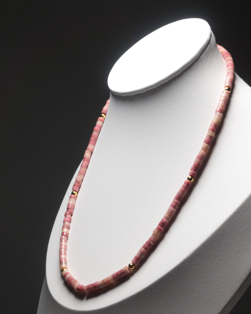 Pink Jade Stone Necklace