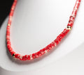 Red Line Stone Necklace