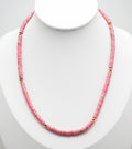 Pink Chalcedony Stone Necklace