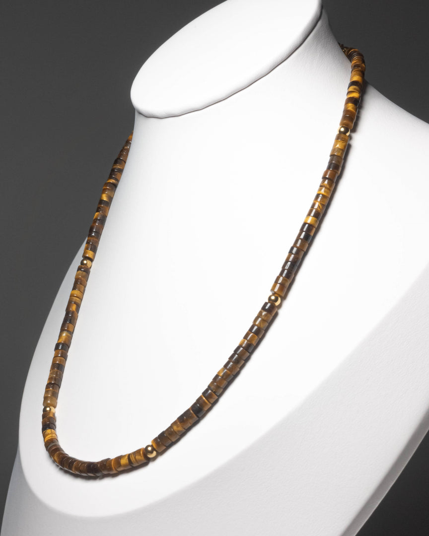 Tiger Iron Stone Necklace