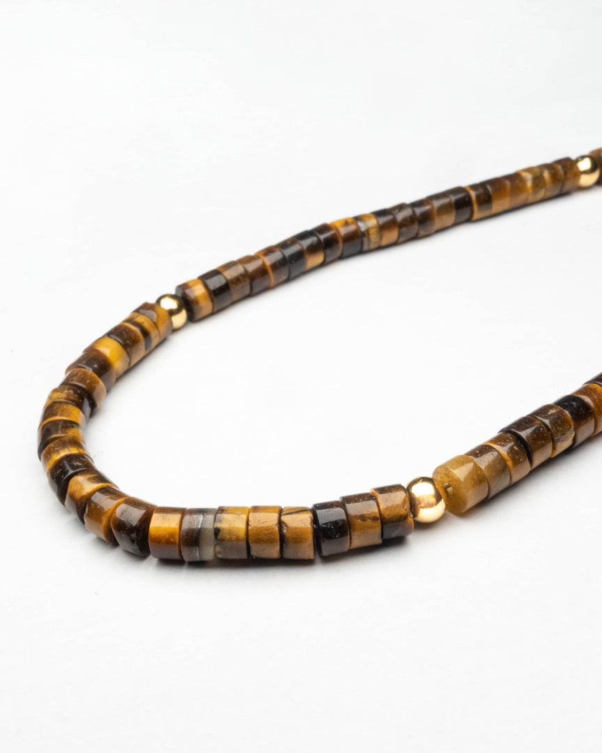 Tiger Iron Stone Necklace