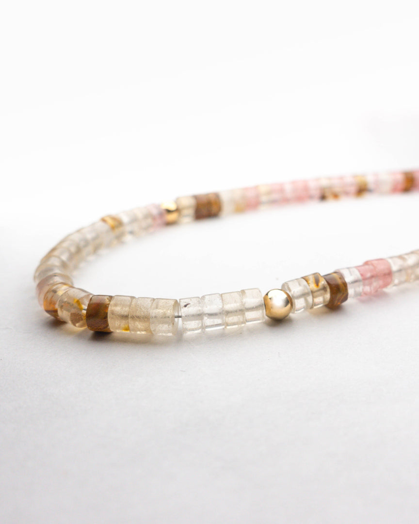 Watermelon Chalcedony Stone Necklace