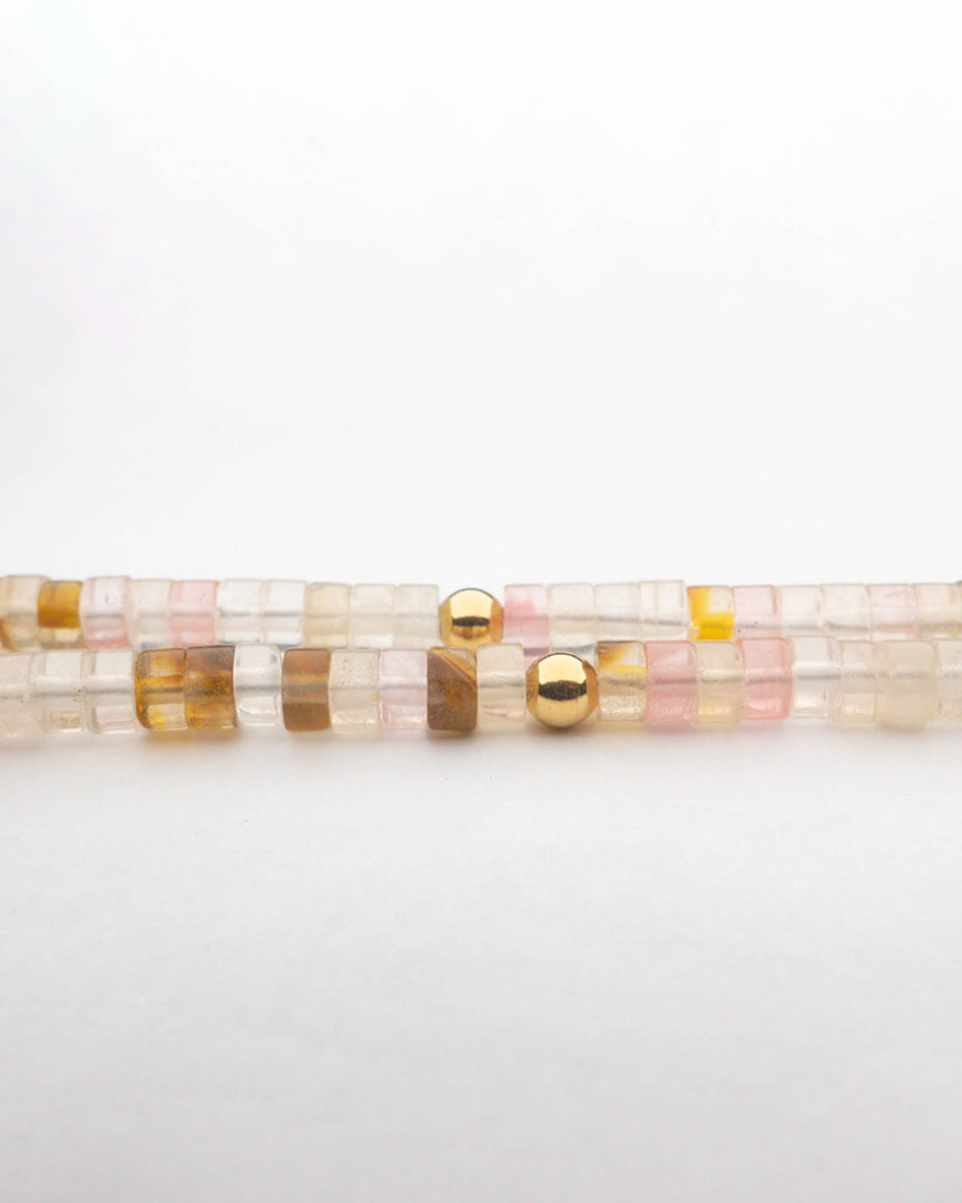 Watermelon Chalcedony Stone Necklace