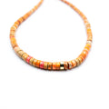 Orange Chalcedony Stone Necklace