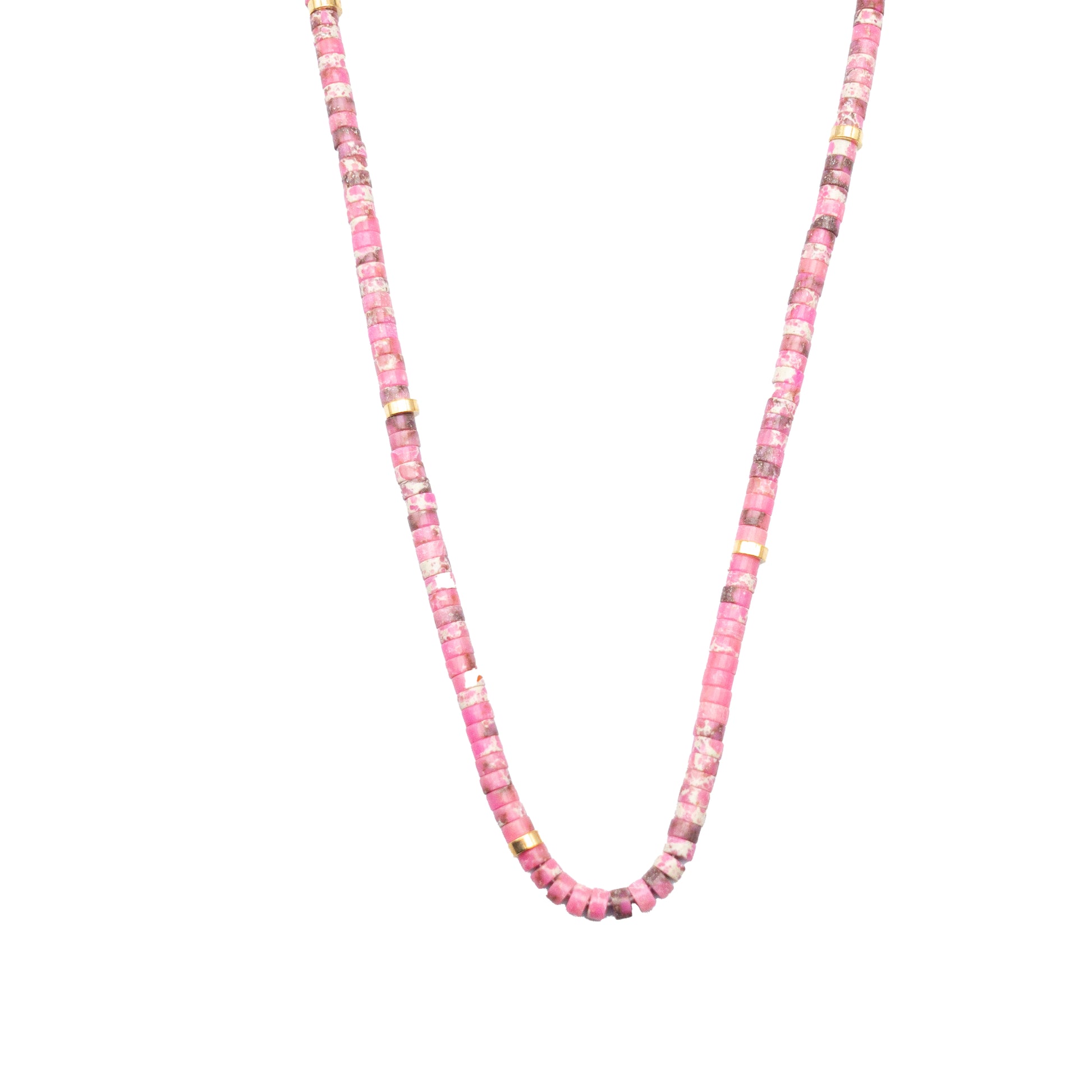 Pink Jade Stone Necklace