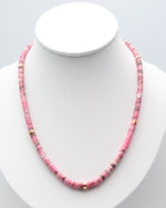 Load image into Gallery viewer, Pink Jade Stone Necklace
