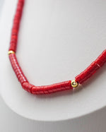 Load image into Gallery viewer, Red Chalcedony Stone Necklace
