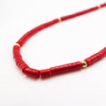 Red Chalcedony Stone Necklace