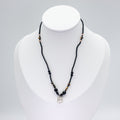 Tiger Eye & Onyx Stone Necklace