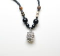 Tiger Eye & Onyx Stone Necklace