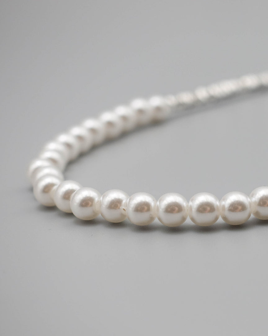 Gravel Stone Beaded Pearl Necklace