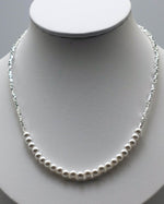 Load image into Gallery viewer, Gravel Stone Beaded Pearl Necklace
