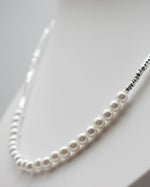 Load image into Gallery viewer, Gravel Stone Beaded Pearl Necklace
