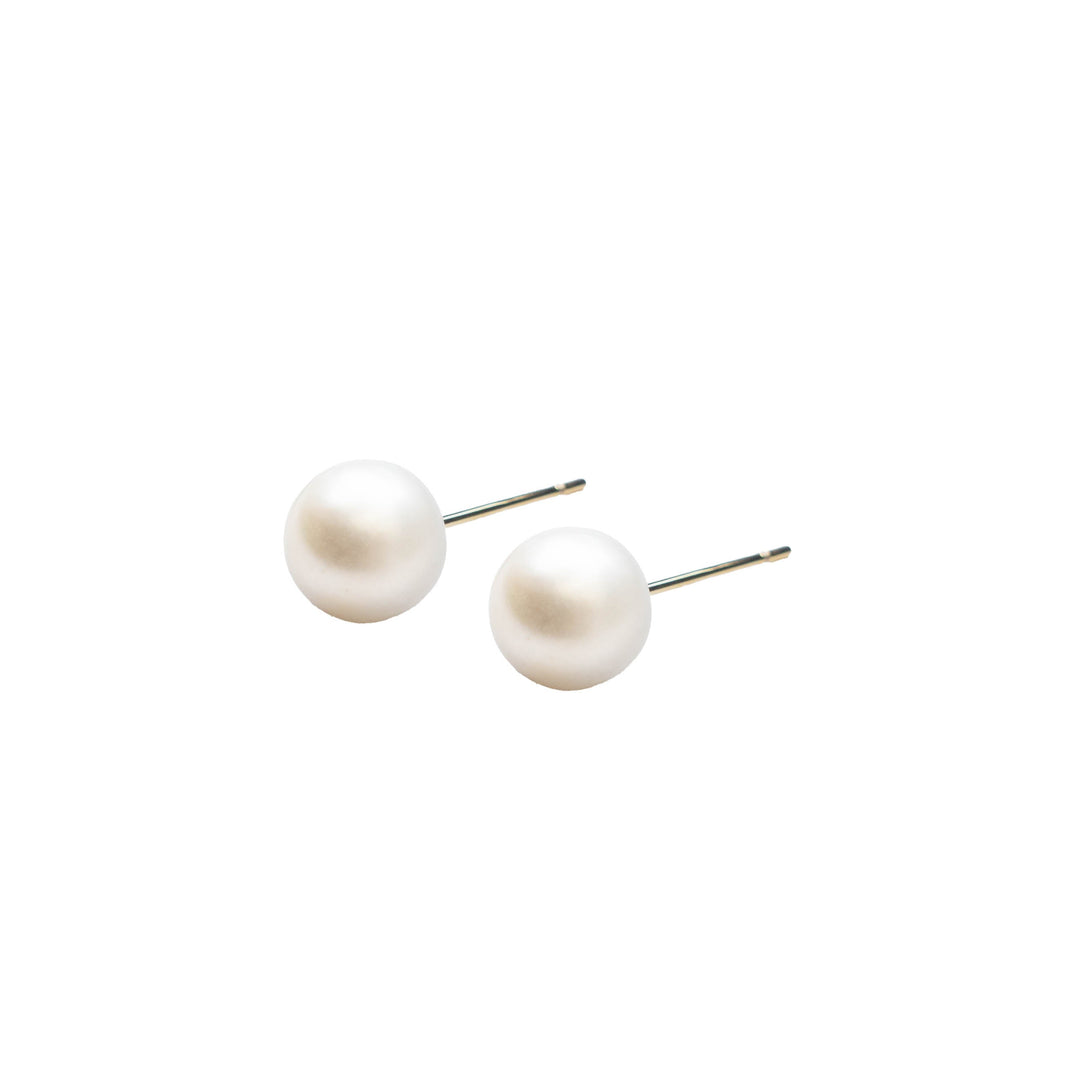 Golden Raw Pearl Earrings