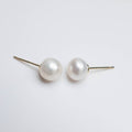 Golden Raw Pearl Earrings