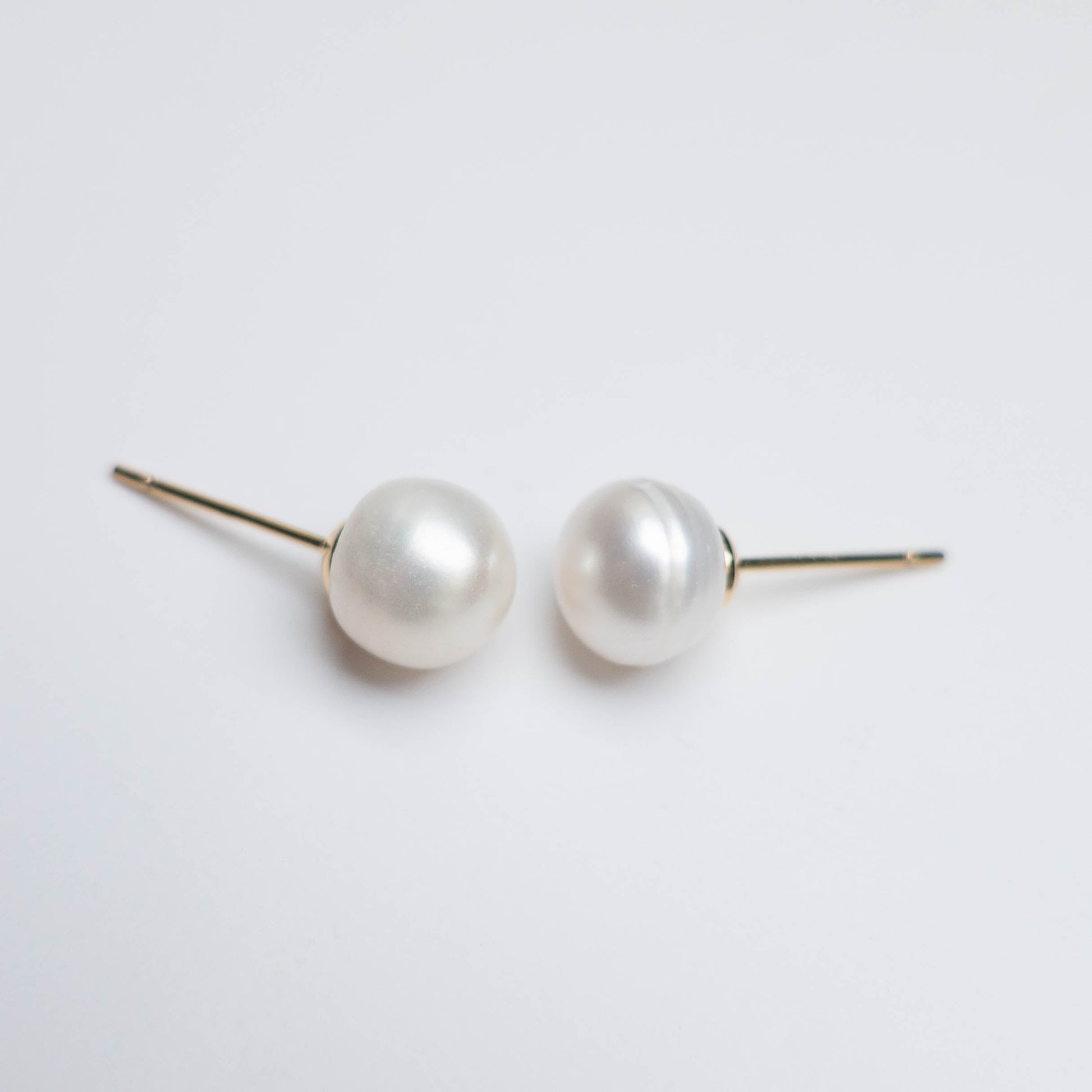 Golden Raw Pearl Earrings