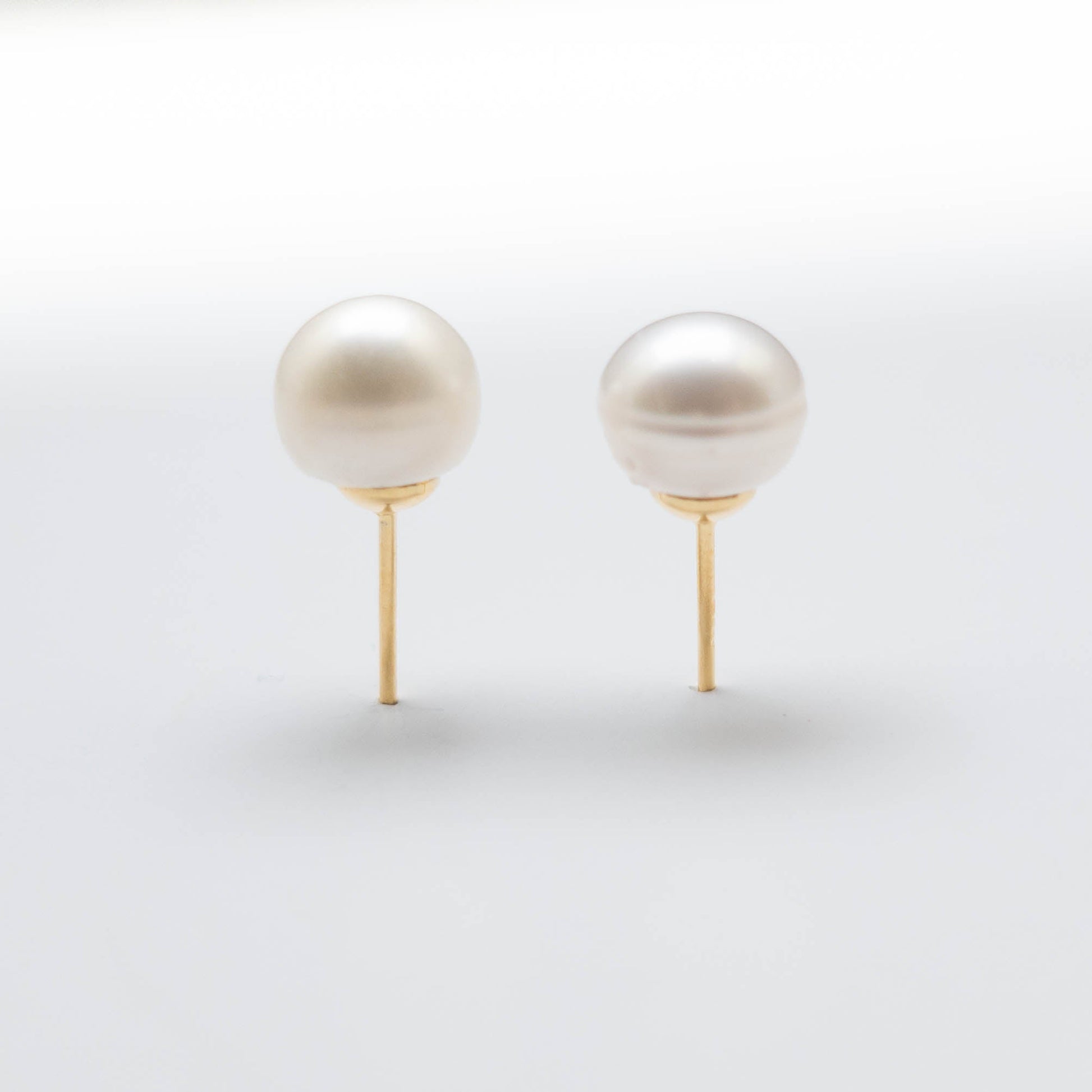 Golden Raw Pearl Earrings