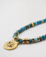 Load image into Gallery viewer, The Devil&#39;s Eye Chalcedony Stones Necklace
