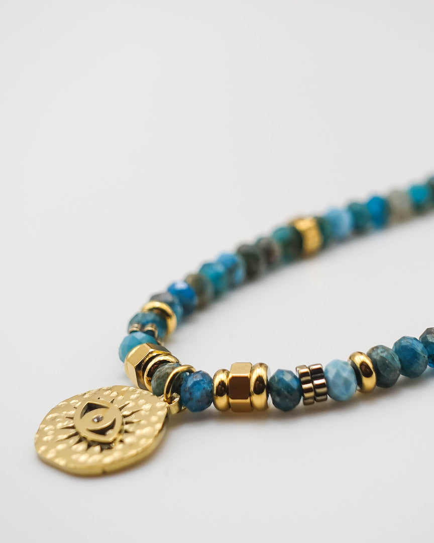 The Devil's Eye Chalcedony Stones Necklace