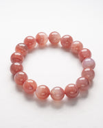 Load image into Gallery viewer, Pink Agate Bracelet (Coral Pink)