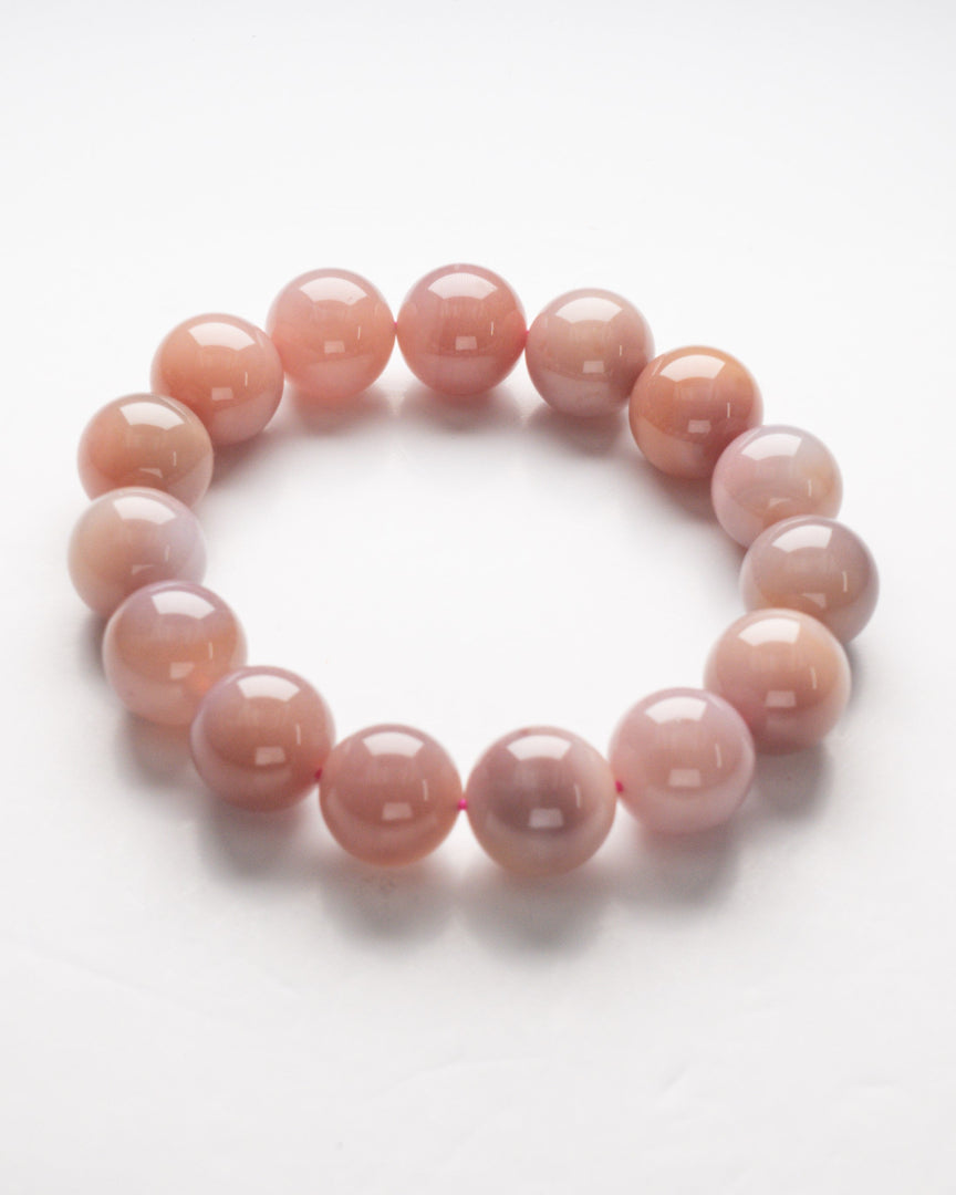Pink Agate Bracelet (Nude Rose)