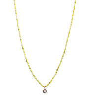 Green Crushed Stone Necklace