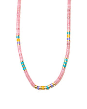 Macaron Chalcedony Stone Necklace