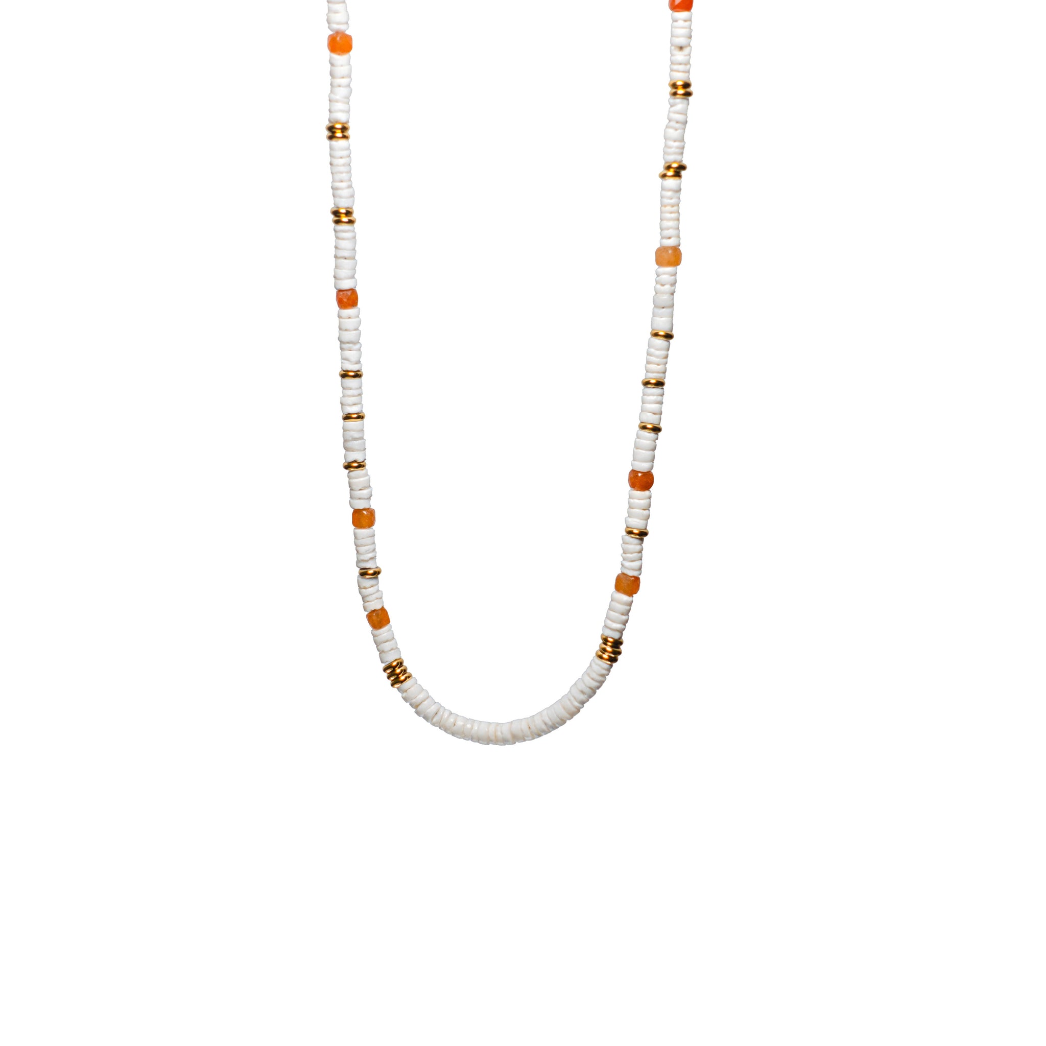 White Shell Stone Necklace