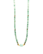 Load image into Gallery viewer, Cylinder Chalcedony Stone Necklace
