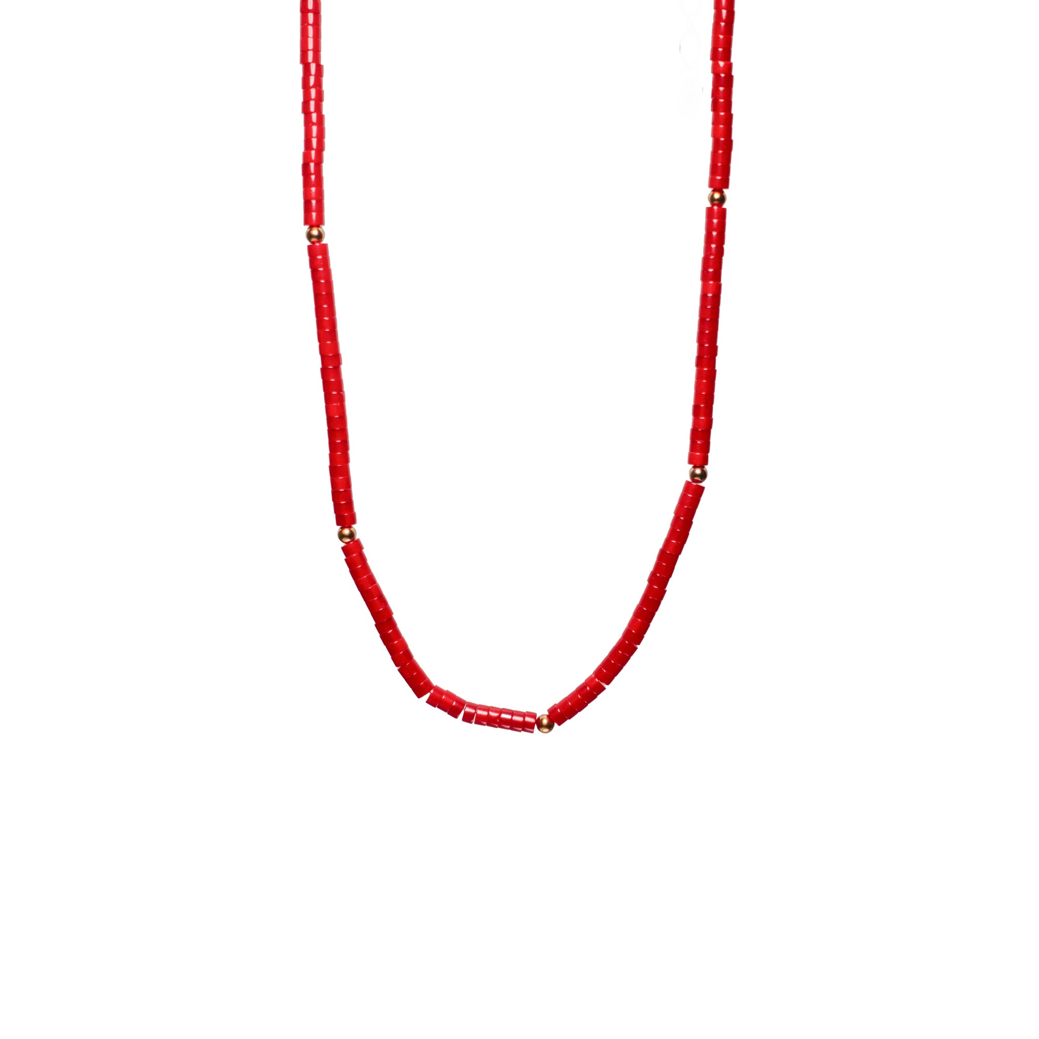 Red Chalcedony Stone Necklace