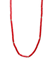Red Chalcedony Stone Necklace