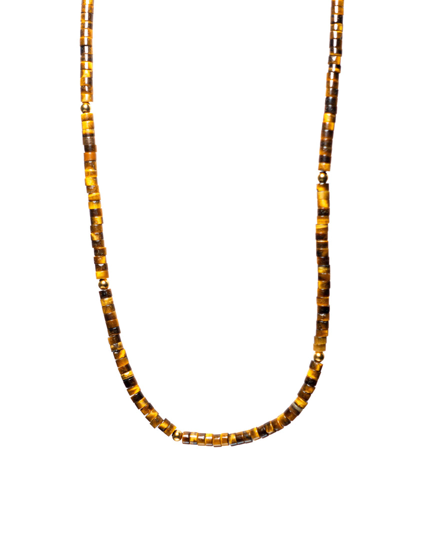 Tiger Iron Stone Necklace