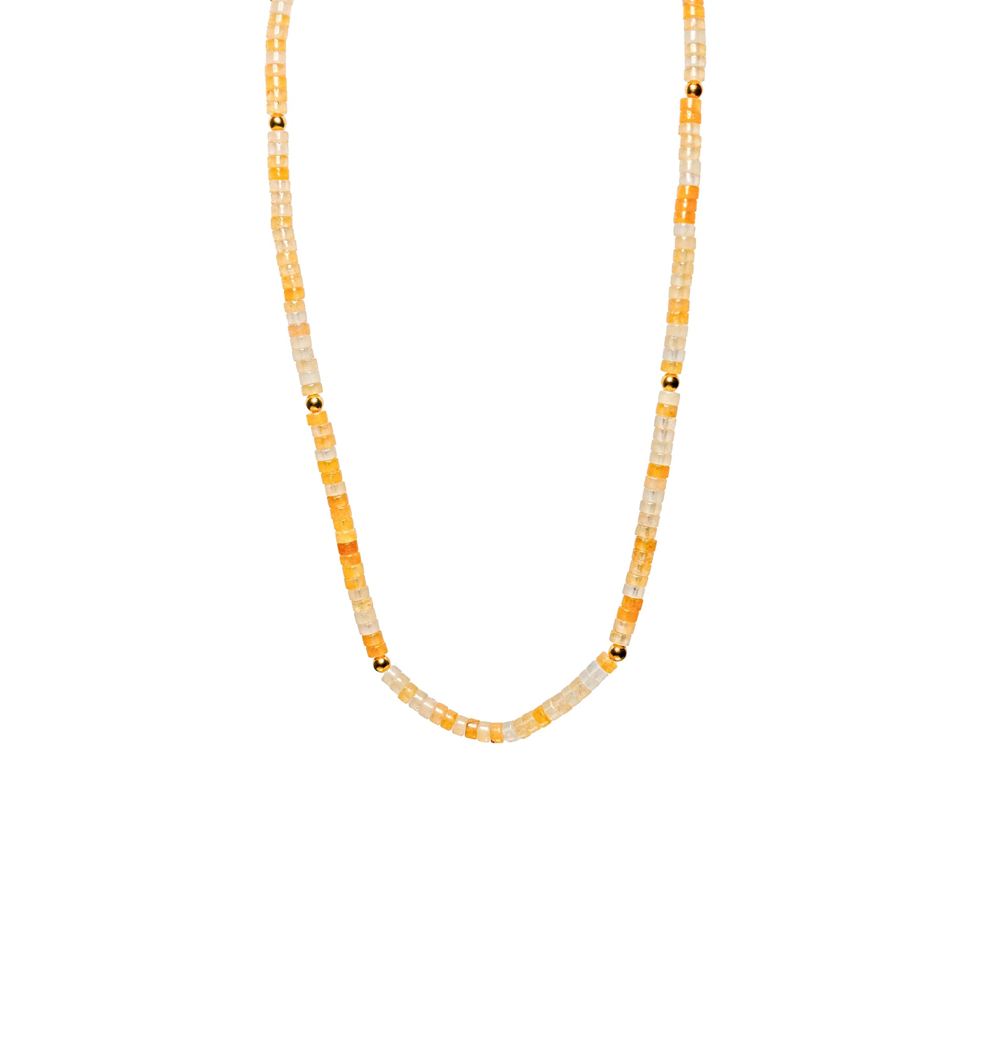 Mango Chalcedony Stone Necklace