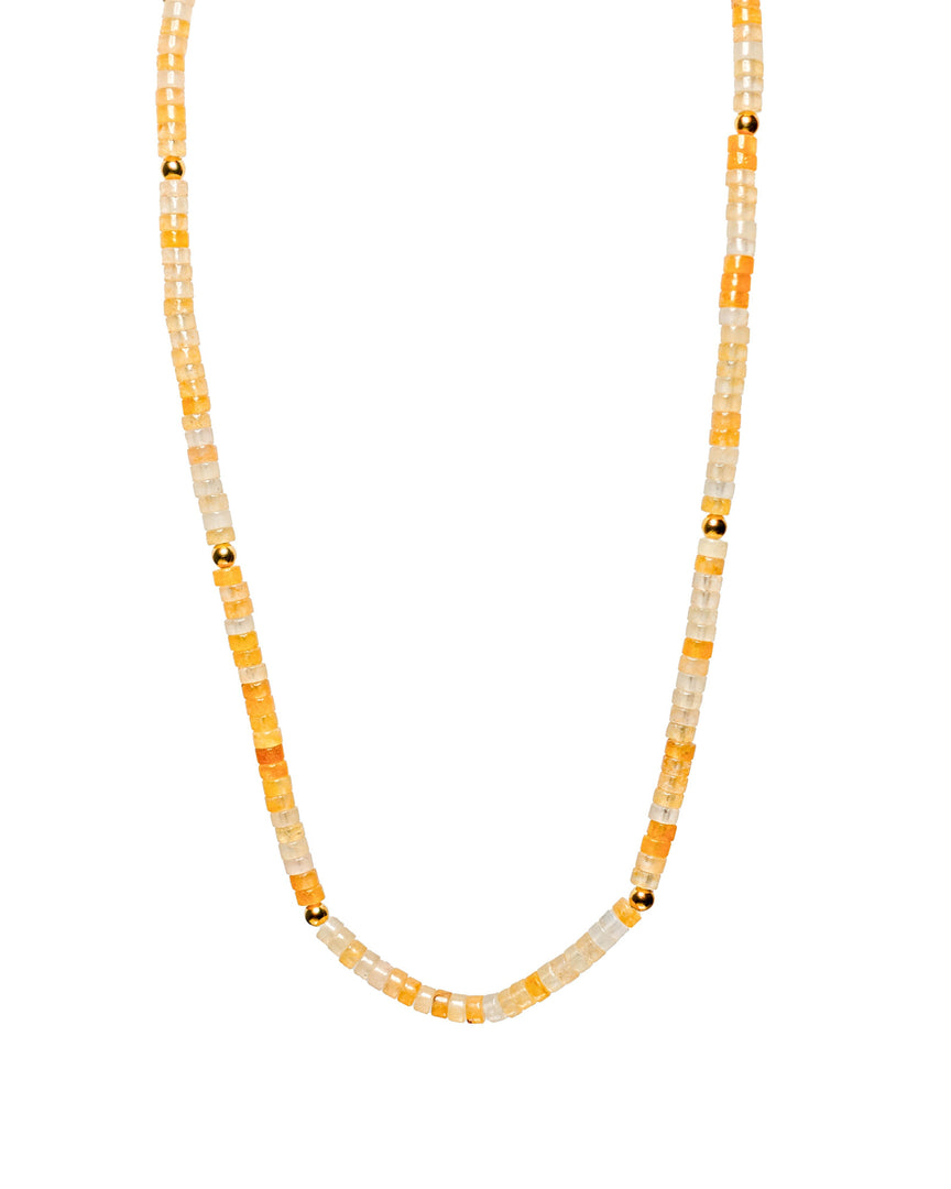 Mango Chalcedony Stone Necklace