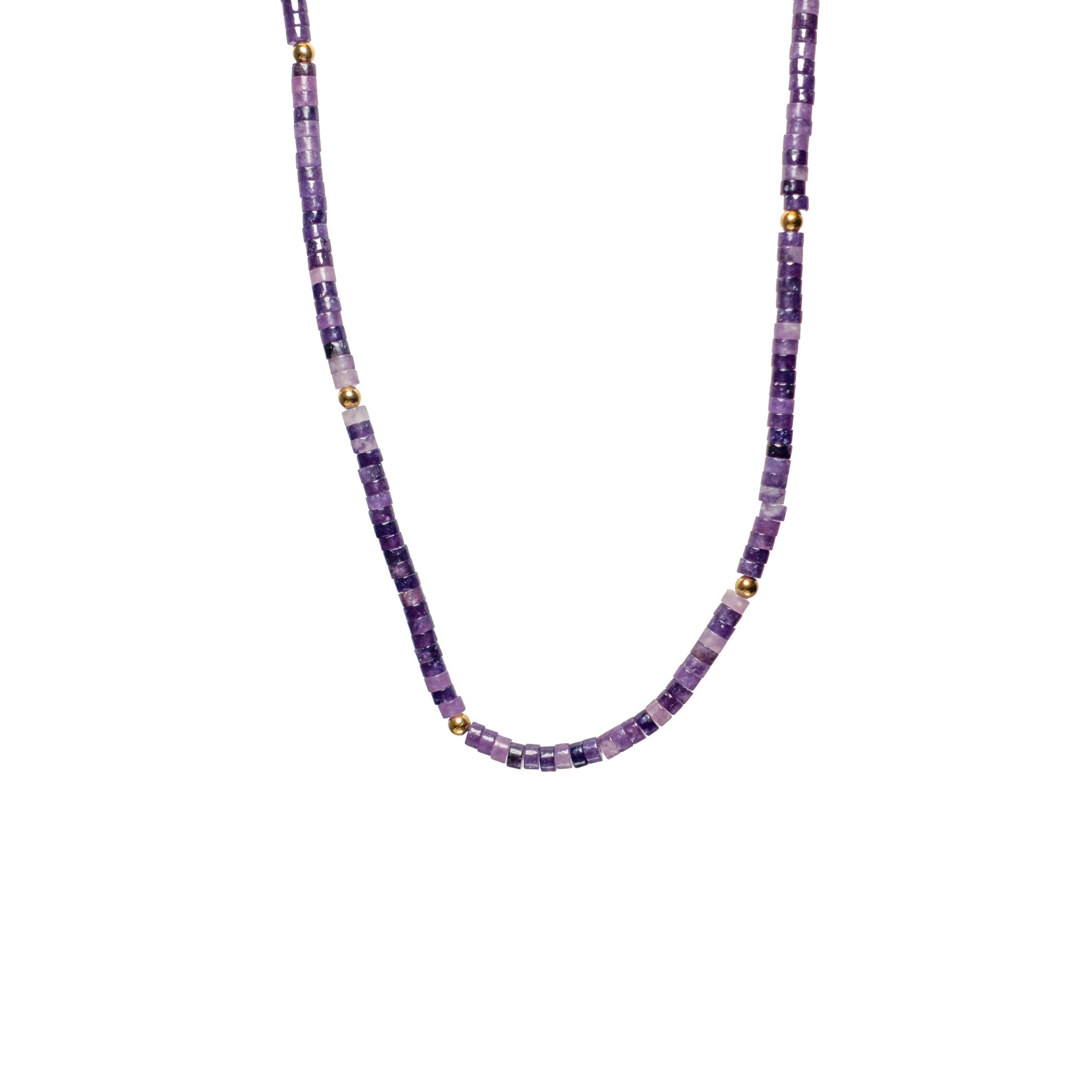 Purple Charoite Stone Necklace