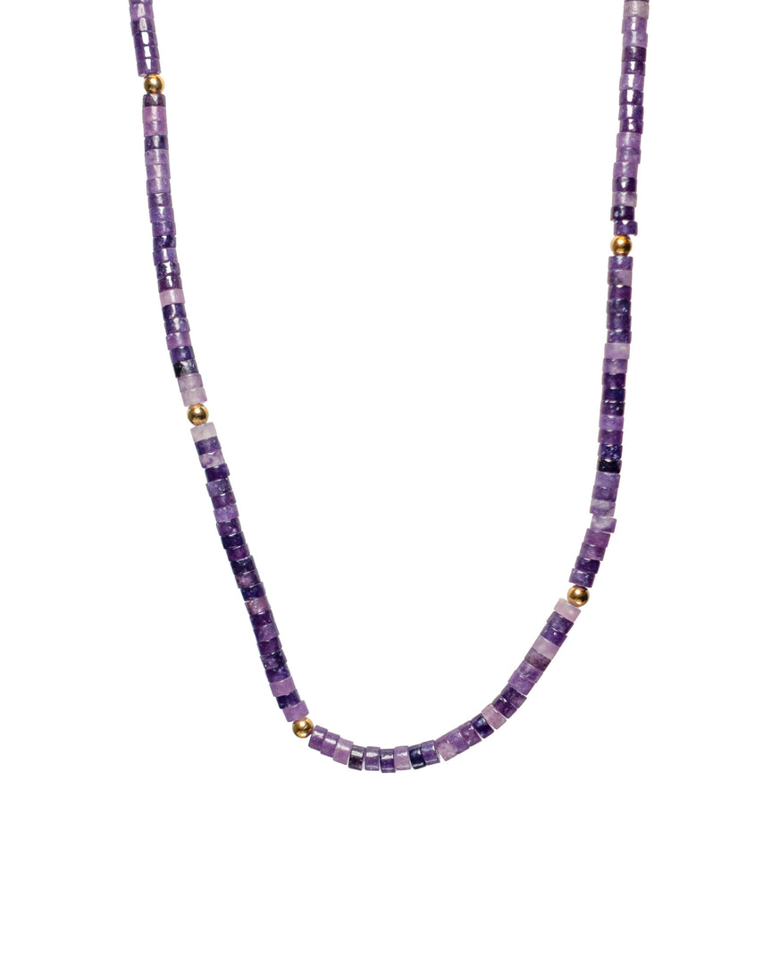 Purple Charoite Stone Necklace