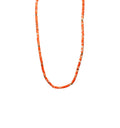 Orange Chalcedony Stone Necklace