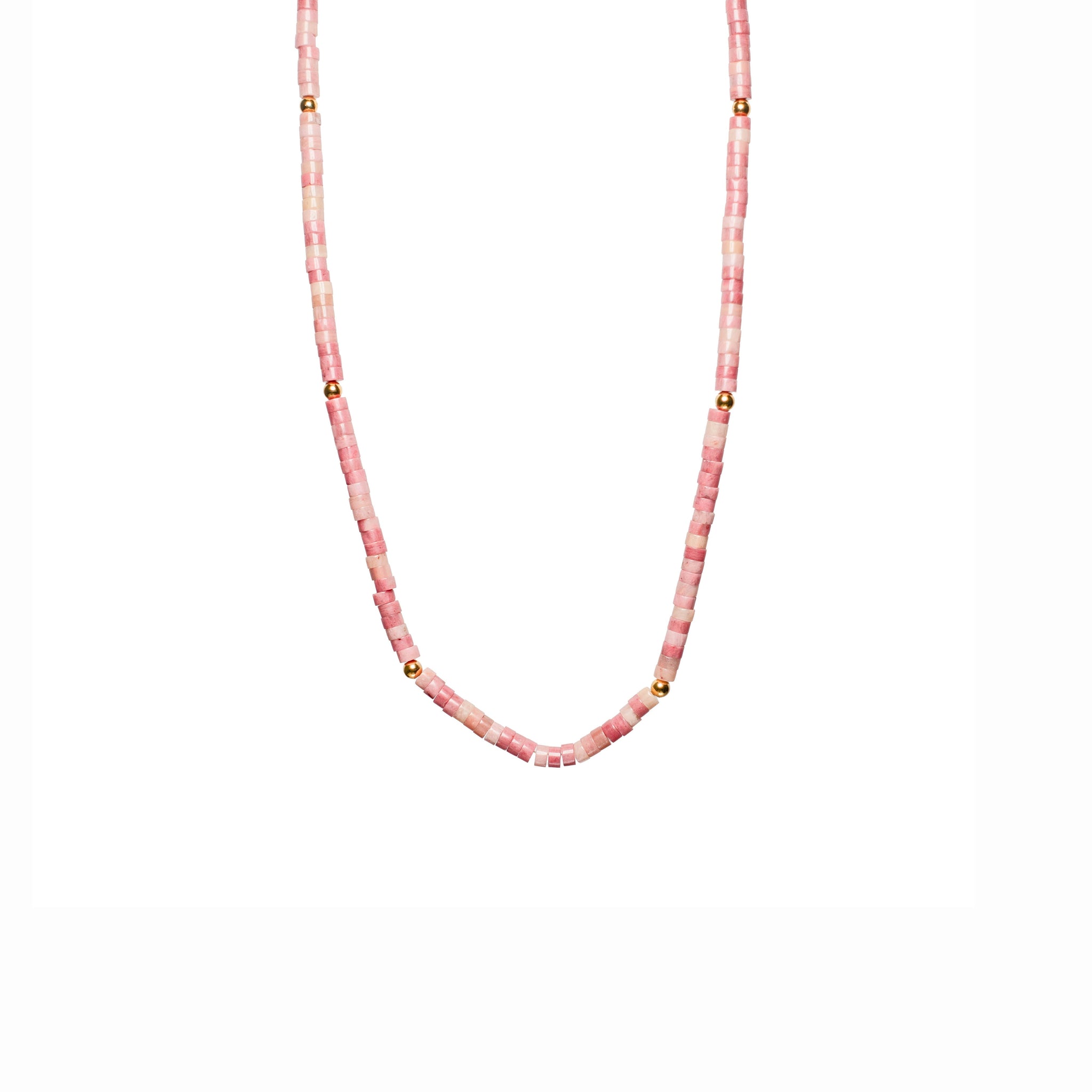 Pink Jade Stone Necklace