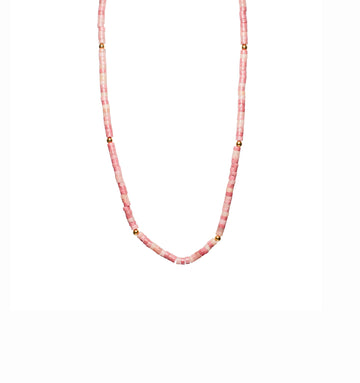 Pink Jade Stone Necklace