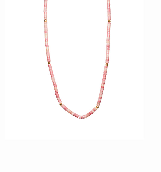 Pink Jade Stone Necklace