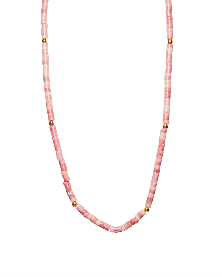 Pink Jade Stone Necklace