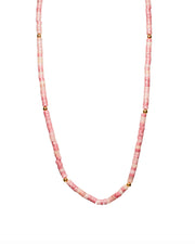 Pink Jade Stone Necklace