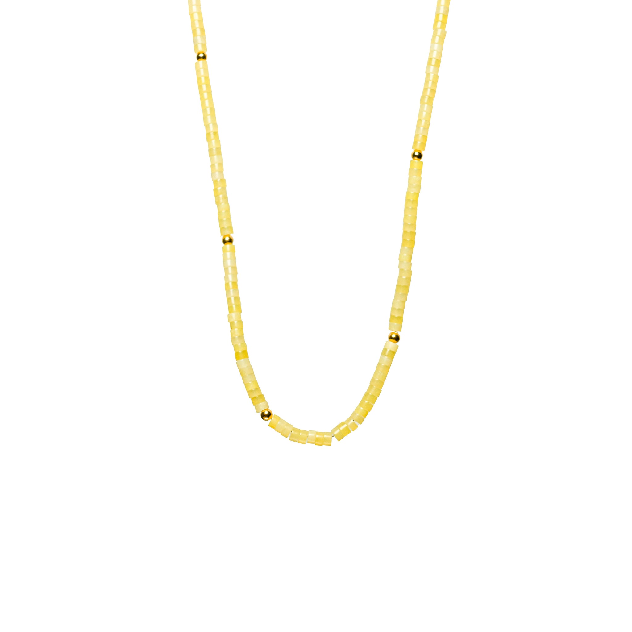 Lemon Chalcedony Stone Necklace