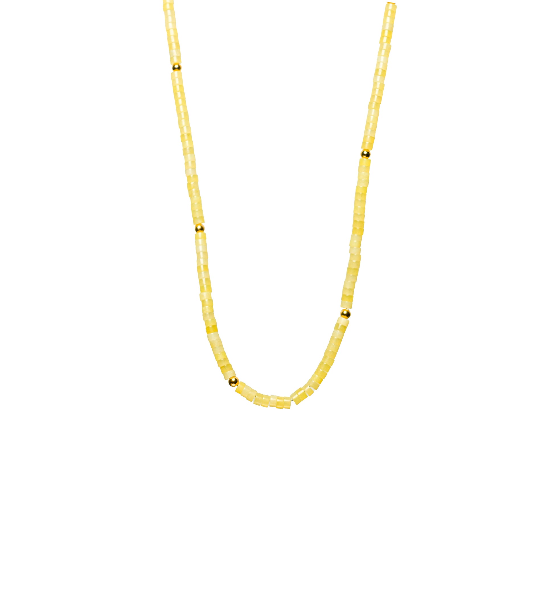 Lemon Chalcedony Stone Necklace