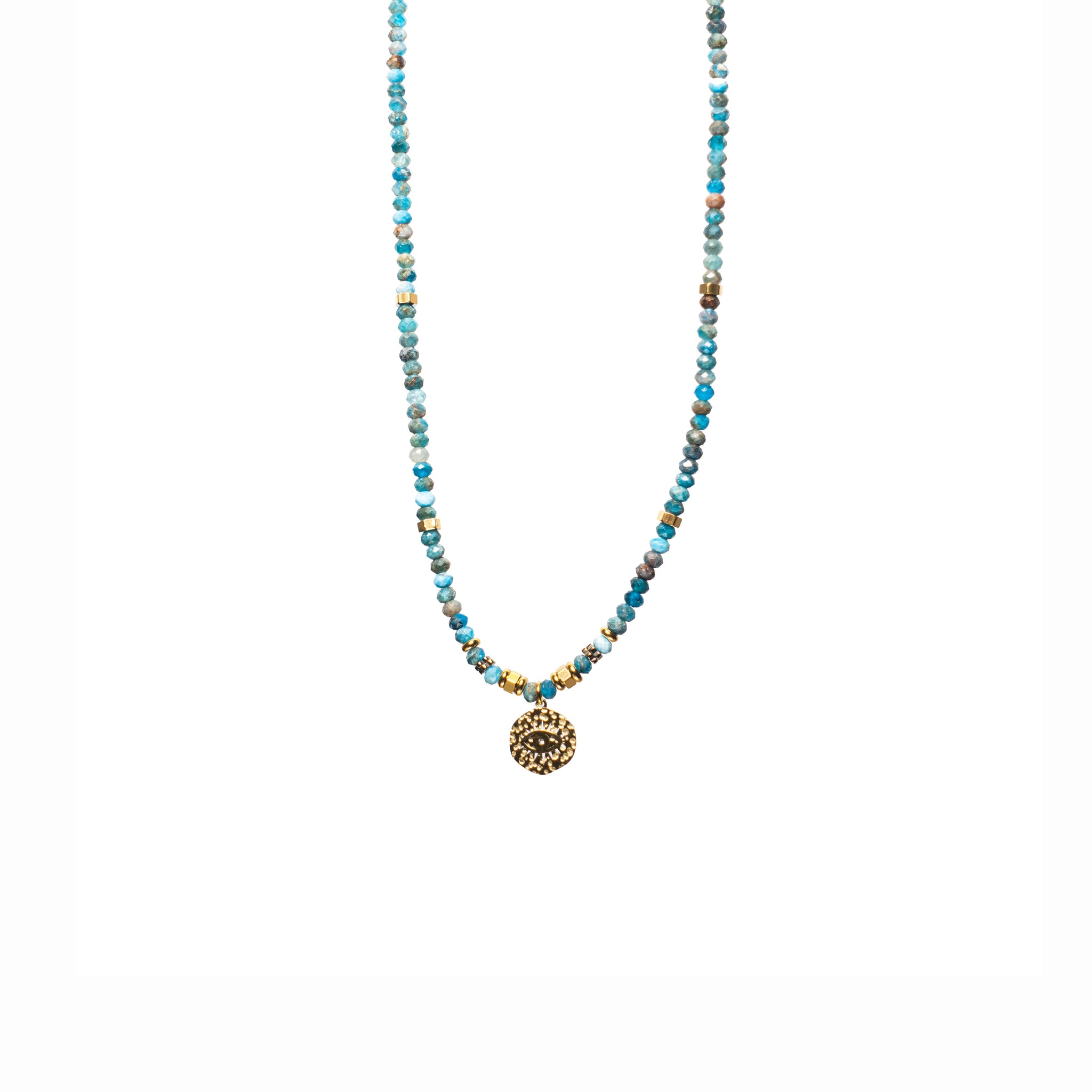 The Devil's Eye Chalcedony Stones Necklace