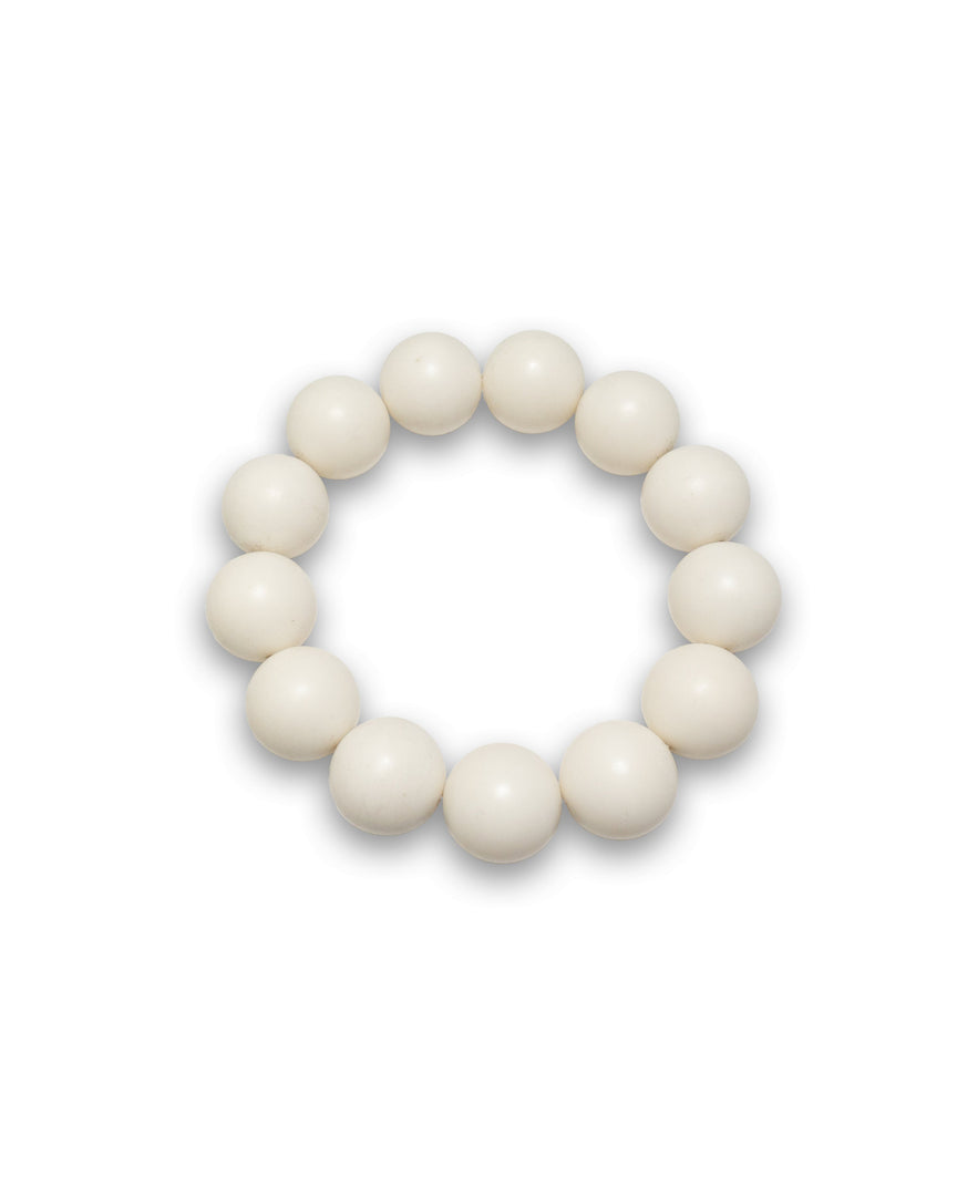 White Bodhi Seeds Bracelet